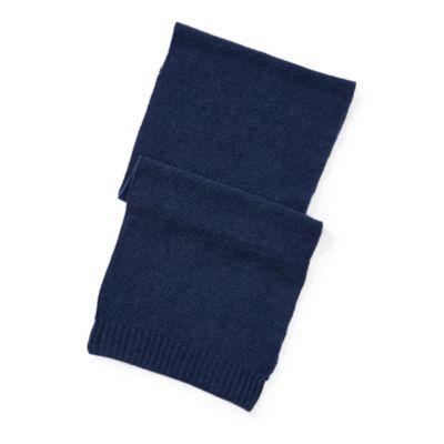 Ralph Lauren Seed-stitched Cashmere Scarf Dark French Navy Melange