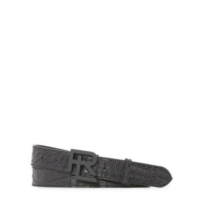 Ralph Lauren Rl Alligator Belt Black