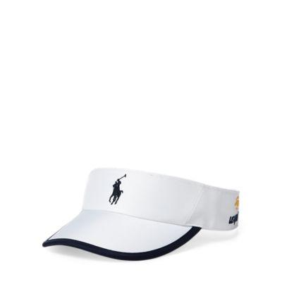 Ralph Lauren Us Open Visor White W French Navy