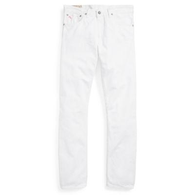 Ralph Lauren Varick Slim Straight Jean Hudson White