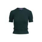 Ralph Lauren Pointelle Silk Sweater Regent Green