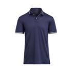 Ralph Lauren Custom Fit Jacquard Polo Shirt French Navy