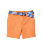 Ralph Lauren Belted Stretch Cotton Short Westport Orange 3m