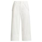 Ralph Lauren Cotton Twill Wide-leg Pant White