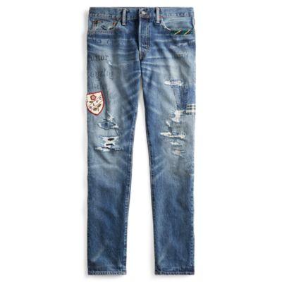 Ralph Lauren Sullivan Slim Stretch Jean Thompkins Wash Repaired