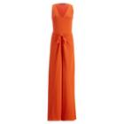 Ralph Lauren Alana Silk Jumpsuit Persimmon