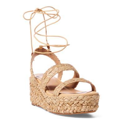 Ralph Lauren Mallorie Raffia Sandal Natural