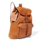 Polo Ralph Lauren Leather Backpack Cognac