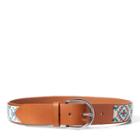 Polo Ralph Lauren Hand-beaded Leather Belt Cuoio