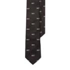Polo Ralph Lauren Silk Wall Street Club Tie Black