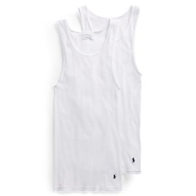 Ralph Lauren Big Classic Tank 2-pack White 4x Big