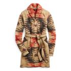 Ralph Lauren Hand-knit Belted Cardigan Khaki Multi