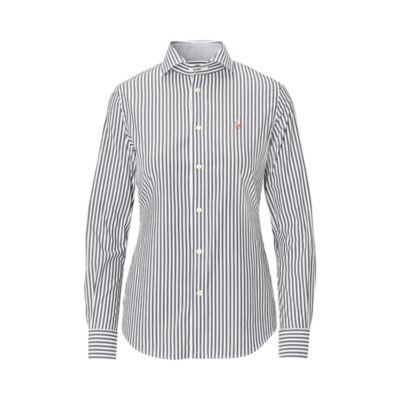 Ralph Lauren Striped Poplin Shirt Black/white