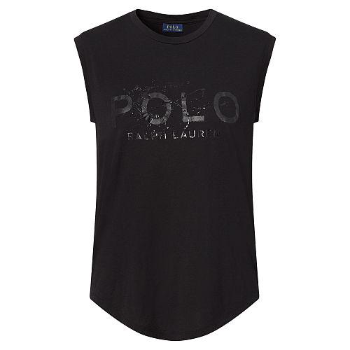 Polo Ralph Lauren Cotton Jersey Graphic Tee Polo Black