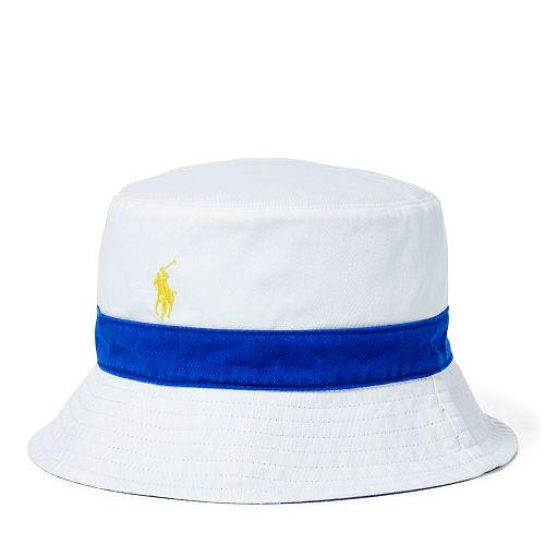 Polo Ralph Lauren Reversible Chino Bucket Hat White/toucan