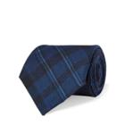 Ralph Lauren Plaid-print Cashmere-silk Tie Navy/blue