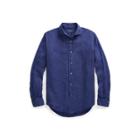 Ralph Lauren Classic Fit Linen Shirt New Classic Navy