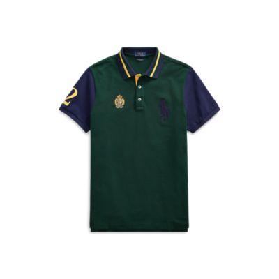 Ralph Lauren Classic Fit Mesh Polo Shirt College Green Multi