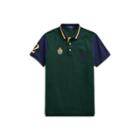 Ralph Lauren Classic Fit Mesh Polo Shirt College Green Multi