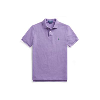 Ralph Lauren Custom Slim Fit Mesh Polo Safari Purple Heather