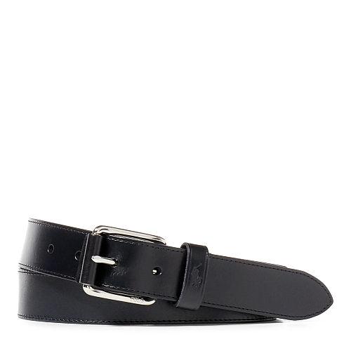 Polo Ralph Lauren Vachetta Leather Roller Belt Black
