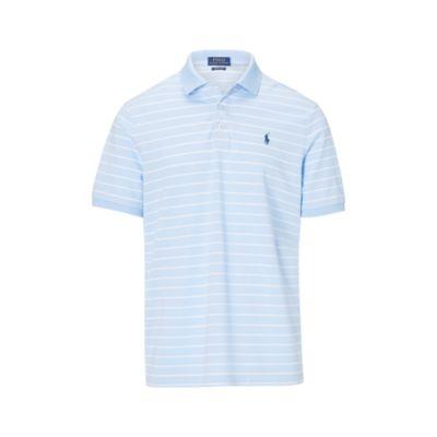 Ralph Lauren Classic Fit Stretch Mesh Polo Elite Blue/white 4x Big