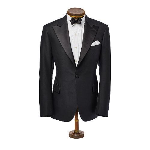 Ralph Lauren Rrl Wool Satin Tuxedo Jacket Black