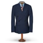 Ralph Lauren Windowpane Merino Suit Jacket Hunter Navy Multi