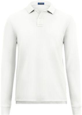 Ralph Lauren Men's Cotton Mesh Polo Shirt White L Tall