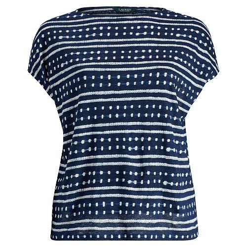 Ralph Lauren Lauren Woman Tie-dye Linen Knit Top