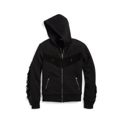 Ralph Lauren Cotton-blend Full-zip Hoodie Polo Black