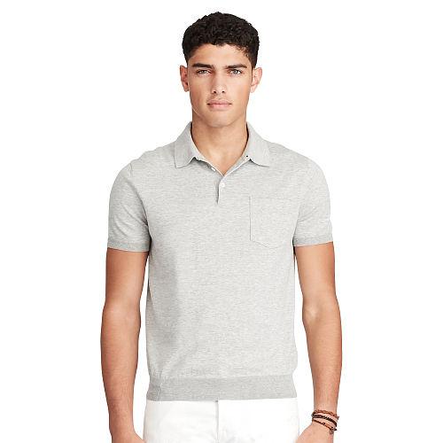 Polo Ralph Lauren Pima Short-sleeve Sweater Rugby Heather
