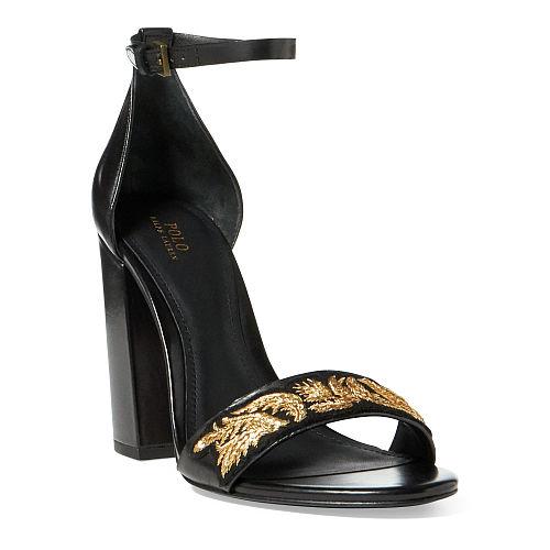 Polo Ralph Lauren Kierra Bullion Calfskin Sandal