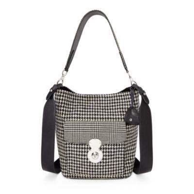 Ralph Lauren The Houndstooth Rl Bucket Bag Black/antique Cream