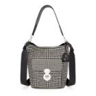 Ralph Lauren The Houndstooth Rl Bucket Bag Black/antique Cream