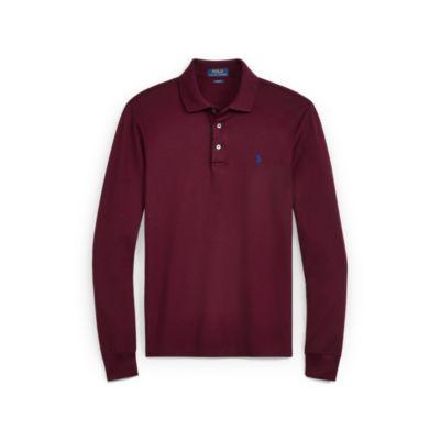 Ralph Lauren Slim Fit Long-sleeve Polo Fall Burgundy