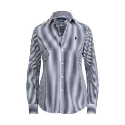 Ralph Lauren Striped Stretch Slim Fit Shirt Navy/white