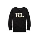 Ralph Lauren Rl Cotton Crewneck Sweater Black/cream