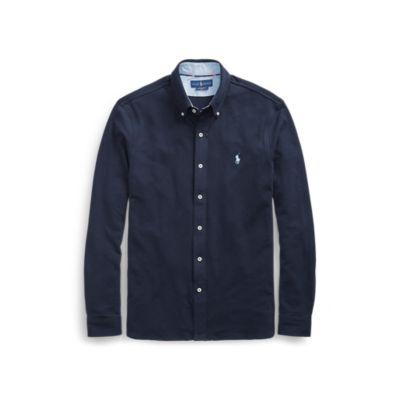 Ralph Lauren Featherweight Mesh Shirt Aviator Navy