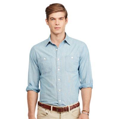 Ralph Lauren Classic Fit Chambray Shirt Indigo