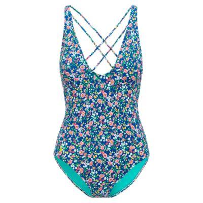 Ralph Lauren Floral V-neck One-piece Suit Multi Floral