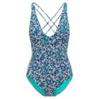 Ralph Lauren Floral V-neck One-piece Suit Multi Floral