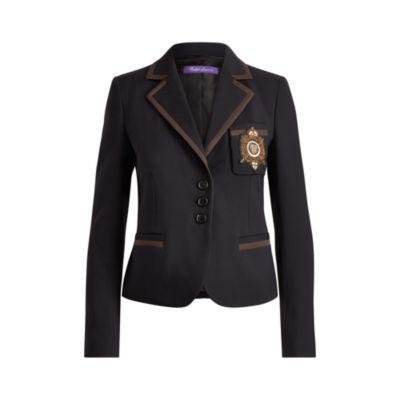 Ralph Lauren Premda Wool-silk Blazer Black