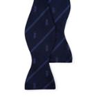 Ralph Lauren Striped Silk Club Bow Tie Navy/blue