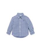 Ralph Lauren Plaid Cotton Oxford Shirt Blue Multi 18m