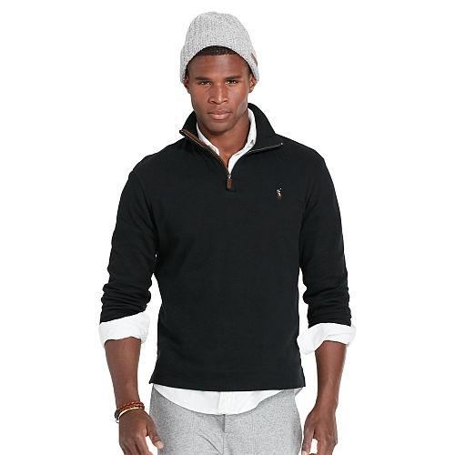 Polo Ralph Lauren Estate-rib Cotton Pullover Polo Black