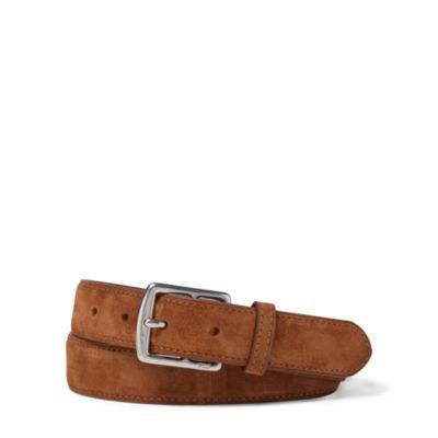 Ralph Lauren Equestrian-harness Suede Belt Cuoio