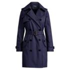 Ralph Lauren Cotton-blend Trench Coat Dk Navy