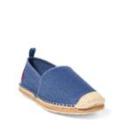 Ralph Lauren Barron Washed Twill Espadrille Newport Navy