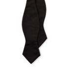 Ralph Lauren Silk Satin Spencer Bow Tie Black Satin
